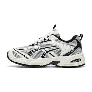 CARTELO Нескользящие легкие массивные кроссовки мужские низкие - экрю-сетка, цвет Ecru-Mesh