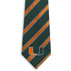 Полосатый галстук «Майами Харрикейнз»