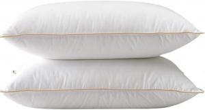 makej Подушка для сна с хлопковым чехлом и наполнением из гусиного пуха