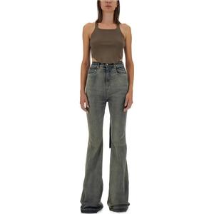 Женская майка Оливково-зеленая Rick Owens Drkshdw