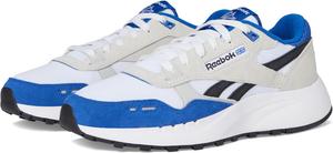 Кроссовки Reebok Unisex-Adult Classic Leather 2400, белый/черный/синий