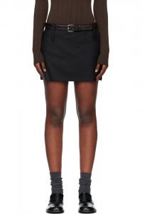 Шорты-Юбка из рваной шерсти Tonywack, черный