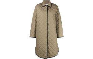 TOTEME Куртка стёганая с воротником и застёжкой на пуговицы, Marsh Green