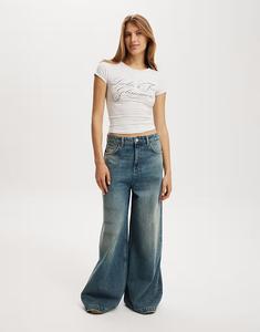 Cotton:On джинсы 91 размера, цвет: темно-синий