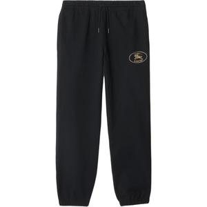 Хлопковые спортивные брюки Burberry, черный