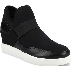 Высокие эластичные кроссовки Damari на танкетке Journee, черный