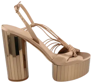 Женские кроссовки Ferragamo Sabrina на зеркальной платформе цвета «кость», белый