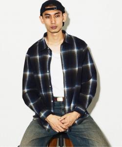 Фланелевая рубашка в клетку с эффектом омбре Journal Standard, цвет Black A