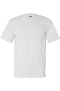 Футболка Bayside USA-Made с карманом, белый