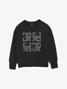 Толстовка John Richmond Bedazzled Monogram, черный