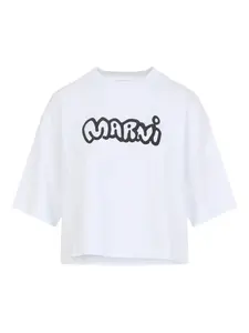 Футболка с логотипом Marni, белый
