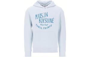 Maison Kitsuné худи с логотипом на шнурке Maison Kitsune, серый