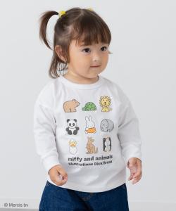 Футболка с длинными рукавами "Миффи" Miffy, цвет E Animal/White