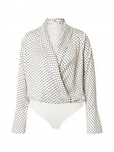 ABOUT YOU Блузка-боди 'Gitta' в черном и белом цветах