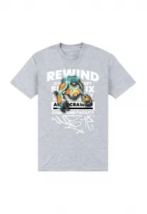 Футболка matt keeling rewind с принтом Henry Tiger, Light Heather Grey