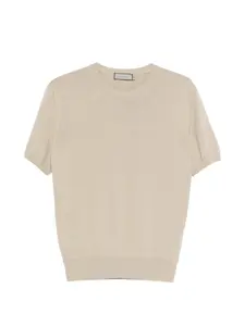 Трикотажная футболка Canali, бежевый