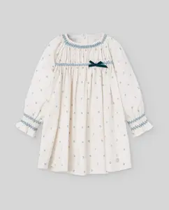 Детское платье из плюша коллекции Кинта Paz Rodríguez, белый