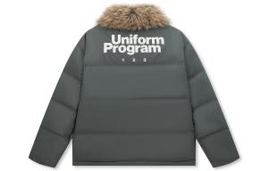 Пуховик унисекс BONELESS, vetiver[regular edition]detachable fur collar