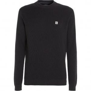 Джемпер с аппликацией логотипа Calvin Klein, черный