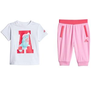 Adidas Повседневная спортивная одежда white/pink для младенцев и малышей