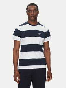 Футболка приталенного кроя Whalton MTS1255NY91 Barbour, синий