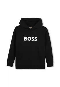 Детская и подростковая толстовка с капюшоном, унисекс. Boss Kidswear, Black