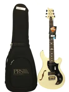 Электрогитара PRS S2 Vela Semi-Hollow, антикварно-белая, с чехлом