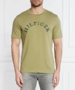 Футболка Hilfiger Arched Regular fit Tommy Hilfiger, зеленый