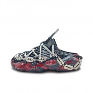 PEAK Мужские сандалии State Pole 6371 Sound Wave Quiet Quick Dry с закрытым носком, серо-красные