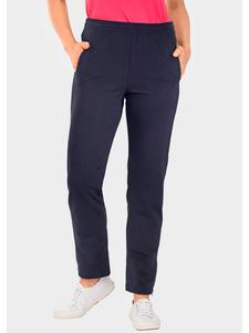 Повседневные брюки на молнии темно-синего цвета GOLDNER