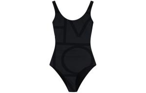 Монограмма Купальник с низкой спинкой TOTEME, черный