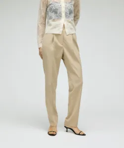 Брюки-колонна/Узкий силуэт Column, цвет Beige
