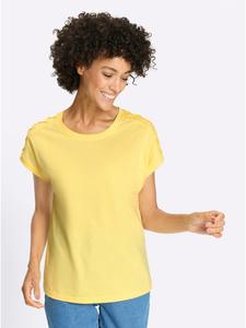 Sieh an! Футболка с круглым вырезом лимонного цвета