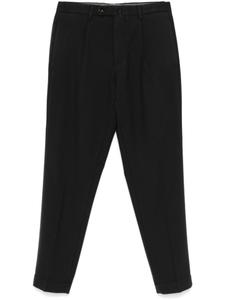 Брюки строгого кроя со складками Dell'oglio, черный