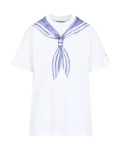 Белая футболка для женщин Moschino, белый