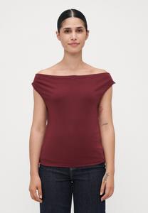 Футболка Vero Moda Petite VMJOLENE WATERFALL , Tawny Port/Bordeaux