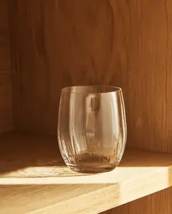 Хрустальный стакан Bohemia с линиями Zara Home, прозрачный
