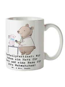 Кружка с рисунком сердца и надписью, белая, идеально подходит для любителей животных Mr. & Mrs. Panda