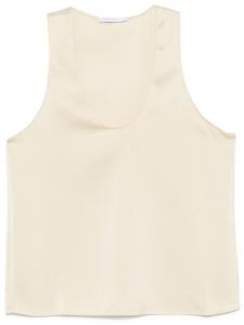 Атласный топ Patrizia Pepe, нейтральный