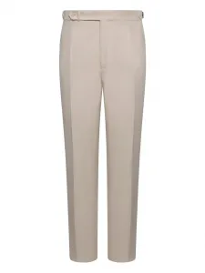 Брюки на пуговицах Franzese Collection, бежевый