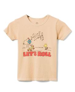 Унисекс футболка "Snoopy Let's Roll" - для малышей и детей постарше Junk Food Clothing, коричневый/бежевый
