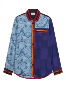Рубашка с принтом пейсли Pierre-Louis Mascia, синий