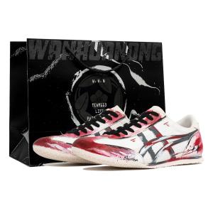 Onitsuka Tiger Повседневные кроссовки Machu Racer унисекс с низким верхом, красные/серые