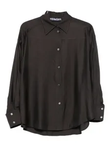 Рубашка с манжетами на пуговицах Frenken, коричневый