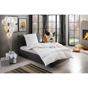 Одеяло + подушка RIBECO из гусиного пуха «Kalle» экологичны и просты в уходе!, белый