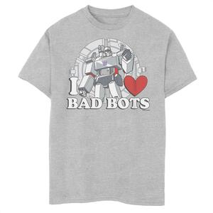 Футболка с портретом Трансформеры «I Heart Bad Robots» для мальчиков 8–20 лет Licensed Character