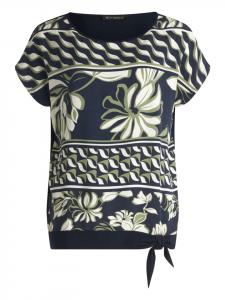 Базовая рубашка с бантом темно-синего/зеленого цвета Betty Barclay