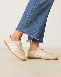 Кроссовки Adidas Originals Gazelle Lo Pro бежевого и белого цветов