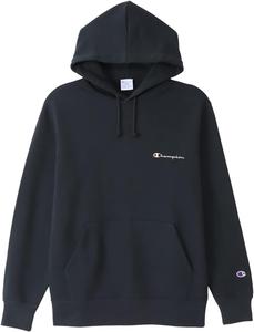 Хлопковая толстовка с длинными рукавами Champion C8-W128Z, флисовая подкладка производства США, вышитый логотип, толстовка с капюшоном, мужская повседневная, темно-синий