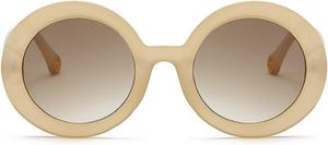 Женские солнцезащитные очки в стиле панк Y2K с маленькой оправой, роскошные ретро-очки, сексуальные солнцезащитные очки в винтажном стиле, защита от ультрафиолета UV400 04046 Melrose, Tea